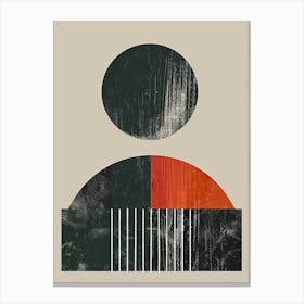 Ramanujan Bauhaus Mid Century Canvas Print