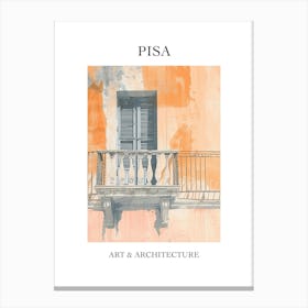 Pisa Travel And Architecture Poster 1 Canvas Print