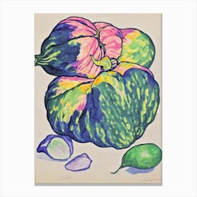 Bitter Melon Fauvist vegetable Canvas Print