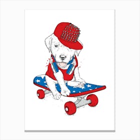 Prints, posters, nursery and kids rooms. Fun dog, music, sports, skateboard, add fun and decorate the place.38 Canvas Print