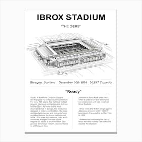 Ibrox Stadium Canvas Print