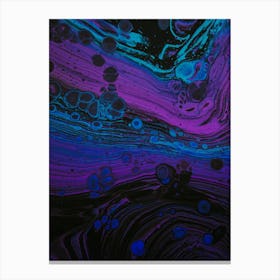 Purple And Blue Abstract Painting Canvas Print