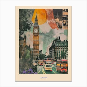 Kitsch London Poster 2 Canvas Print