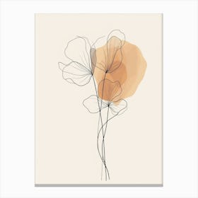 Abstract Flower Painting 1 Canvas Print