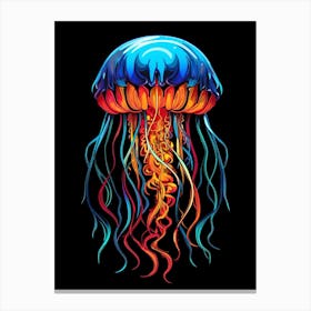 Portuguese Man Of War Pop Art 4 Canvas Print