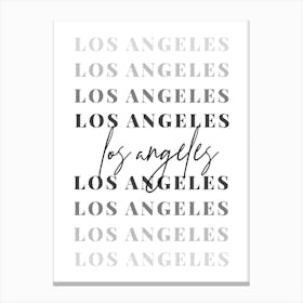 Los Angeles Fade Font 2 Canvas Print