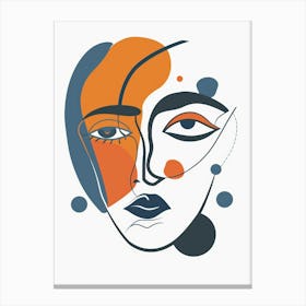 Abstract Woman'S Face 21 Canvas Print