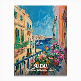 Mediterranean Views Sliema 3 Canvas Print