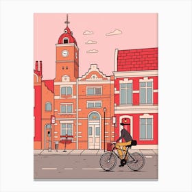 Denmark 2 Travel Illustration Canvas Print
