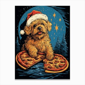 Santa Dog 1 Canvas Print