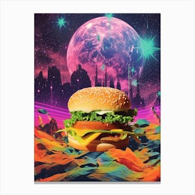 Hamburger Space Collage 3 Canvas Print
