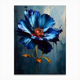 Blue Poppy 3 Canvas Print