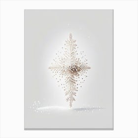 Graupel, Snowflakes, Marker Art 1 Canvas Print