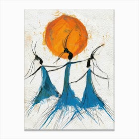 Three Dancers Canvas Print