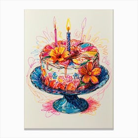 Birthday Cake 1 Canvas Print