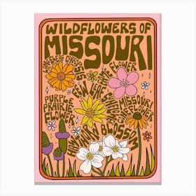 Missouri Wildflowers Canvas Print