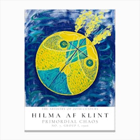 Hilma Af Klint Premonitory Chaos 1 Canvas Print