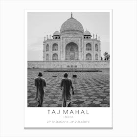 Taj Mahal India Canvas Print