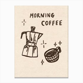 Morning Coffee Canvas Print