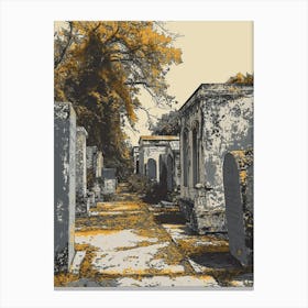 St Louis Cemetery No 1 Painting 4 Canvas Print