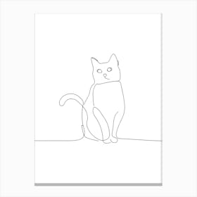 Cat Drawing Stampe su tela