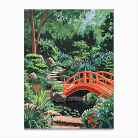 Japanese Garden In Holland Park London Parks Garden 1 Painting Canvas Print