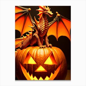 Pumpkin Dragon Canvas Print