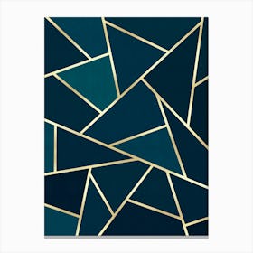 Geometry with golden lines 5 Canvas Print