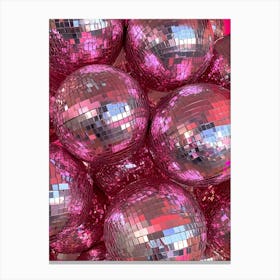 Pink Disco Balls Canvas Print