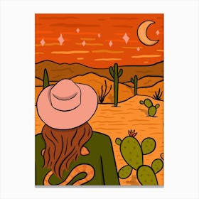 Desert Girl Canvas Print