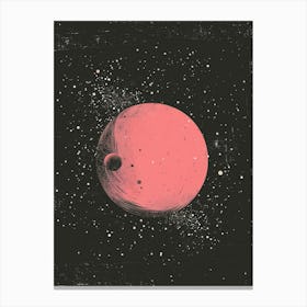 Planets In Space Canvas Print