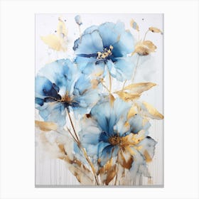 Blue Flowers 18 Canvas Print