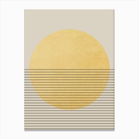 Sun Minimal Canvas Print