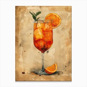 Aperol Spritz Art Print 225 Canvas Print