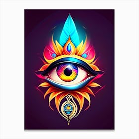 Spiritual Awakening, Symbol, Third Eye Tattoo 6 Canvas Print