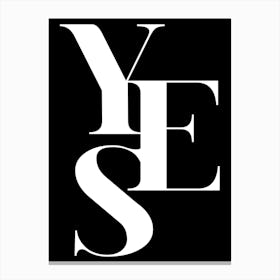 Yes 1 Canvas Print