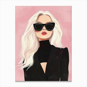 White Haired Woman Canvas Print