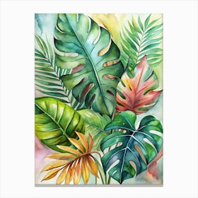 Tropical Leaves Canvas Print