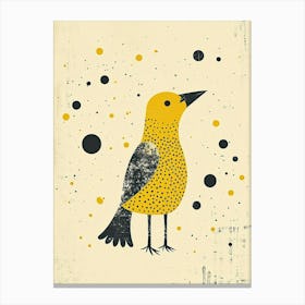 Yellow Crow 1 Canvas Print