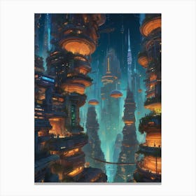 Futuristic City 6 Canvas Print