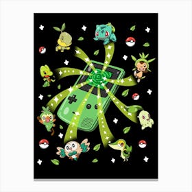 Catch Grass Pokemon Canvas Print