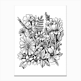 Flores BN4 Canvas Print