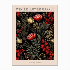 Winter Heath 1 Winter Flower Market Poster Canvas Print