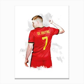 Kevin De Bruyne Belgium Canvas Print