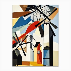Windmills Bauhaus Canvas Print