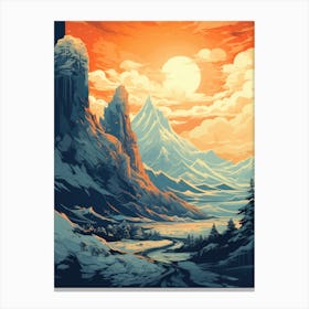 Mountain Landscape 3 Canvas Print