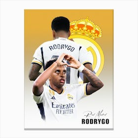 Rodrygo Real Madrid Canvas Print