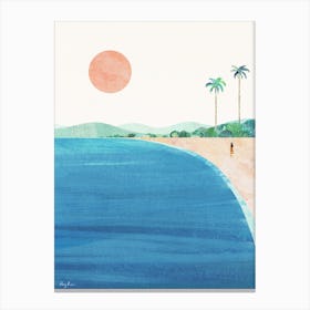 Two Palm Beach Canvas Print