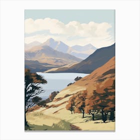 The Lake Districts Ullswater Way England 2 Hiking Trail Landscape Canvas Print
