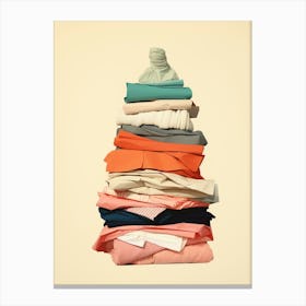 Pile Of Clothes Canvas Print